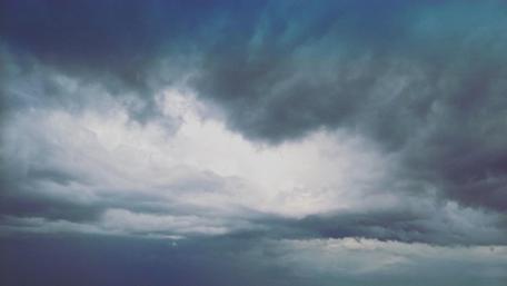 Dramatic Skies Overcast with Deep Blues and Grays wallpaper