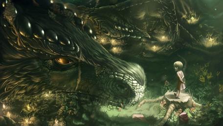 Enchanted Encounter with a Dragon wallpaper
