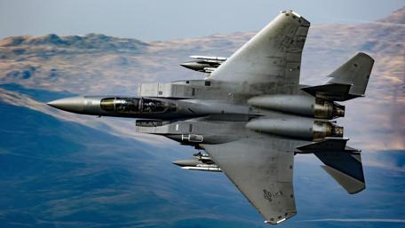 Majestic F-15 Eagle Soaring High wallpaper