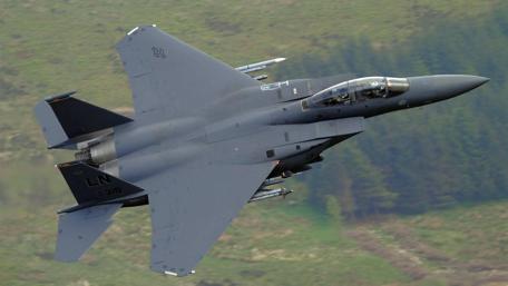 Sleek Military Power in Flight wallpaper