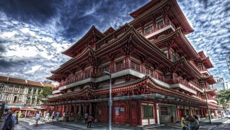 House of Harmony Enchanting Chinatown Scenes in Singapore wallpaper