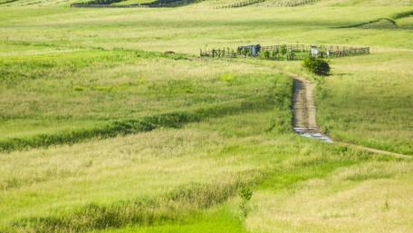 Serene Rural Landscape in Brasov wallpaper