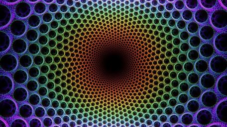 Hypnotic Spectrum Tunnel wallpaper