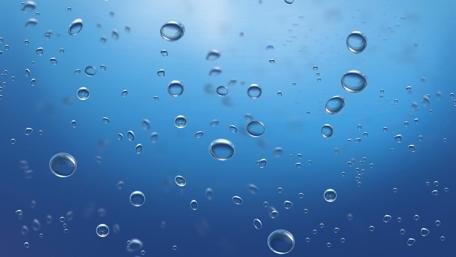 Blue Serenity in Abstract Bubbles wallpaper
