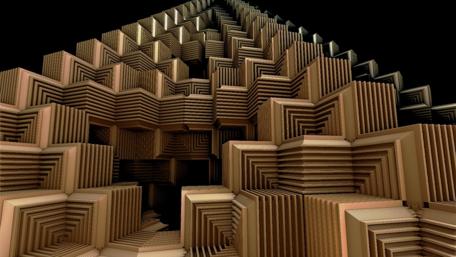 Geometric Depths of Abstract Design wallpaper