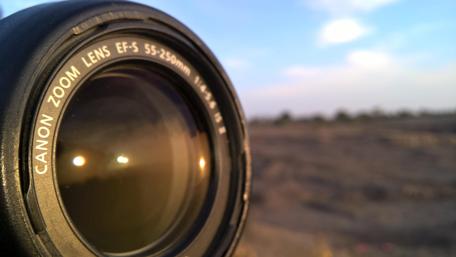 Captivating Canon Lens in Focus wallpaper