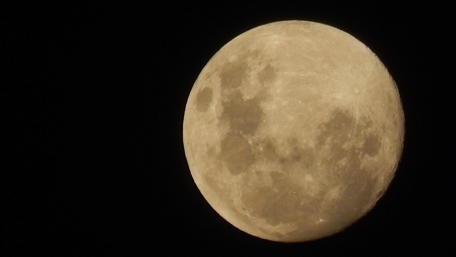 Moonlit Night Full Moon in Space wallpaper