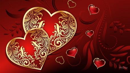 Romantic Heart Pattern Wallpaper for Lovers wallpaper