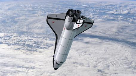 Soviet Space Shuttle in Earth's Orbit wallpaper