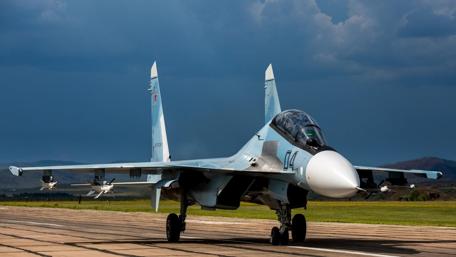 Sleek Fighter Jet Ready for Takeoff wallpaper
