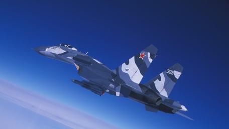 Fighter Jet Soaring Through the Sky wallpaper