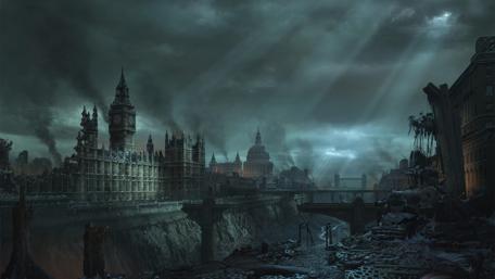 London's Dark Descent into Apocalypse wallpaper