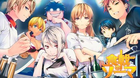 Culinary Battles Unfold in Food Wars Anime wallpaper