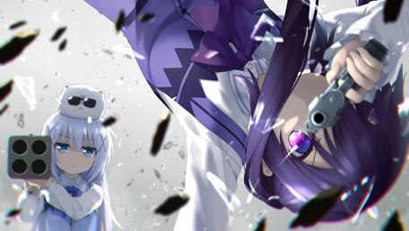 Enigmatic Encounter with Anime Rabbit Maid wallpaper