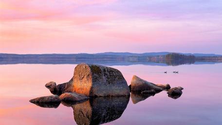 Nordic Serenity by the Water wallpaper