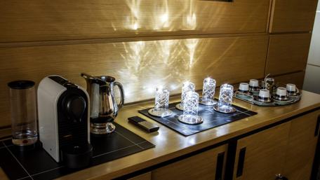 Coffee Station Serenity for Your Office Space wallpaper