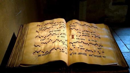 Ancient Melodies on Aged Pages wallpaper