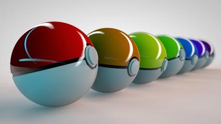 Vibrant Array of Pokeballs wallpaper