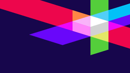 Colorful Geometric Intersection wallpaper
