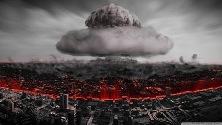 Urban Catastrophe Unfolds wallpaper