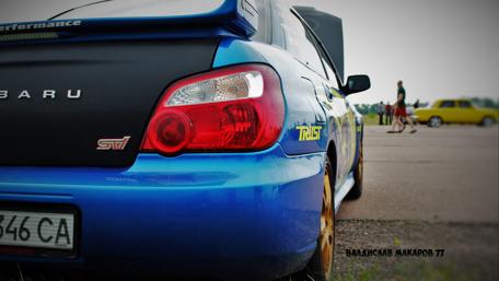 Subaru Impreza STI in Action wallpaper