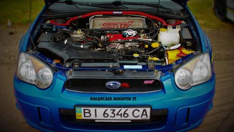 Powerful Subaru Engine Display wallpaper