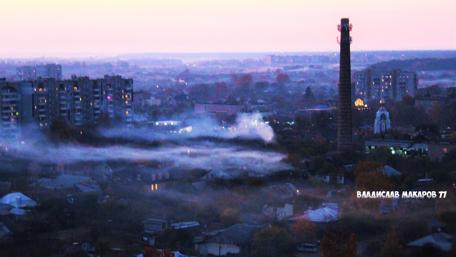 Misty Cityscape at Dawn wallpaper