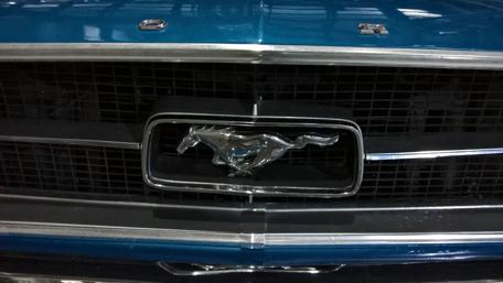Classic Mustang Front Emblem Artistry wallpaper