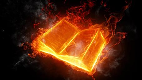 Blazing Knowledge Ignites the Mind wallpaper