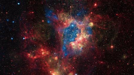 Celestial Vortex in the Cosmic Abyss 4K Wallpaper wallpaper