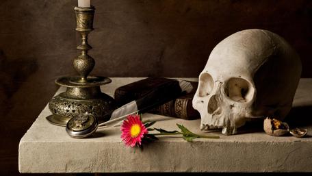 Reflections on Mortality in Still Life Art wallpaper