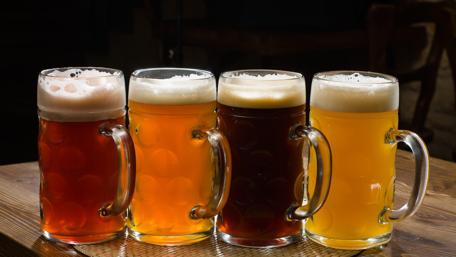 Glasses of Craft Beer Variety wallpaper