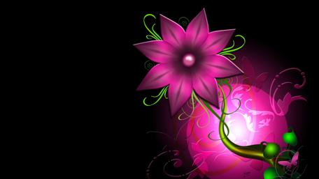 Radiant Floral Fantasy in 4K wallpaper
