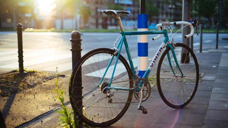 Urban Cycling Adventure in the Golden Hour wallpaper