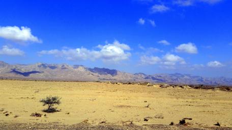 Stunning Balochistan Desert Under Blue Sky wallpaper