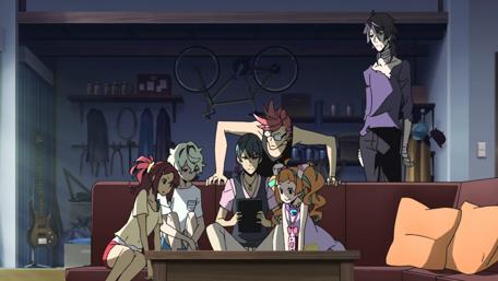 Mysterious Bonds Unite Strangers in a Living Room Scene wallpaper