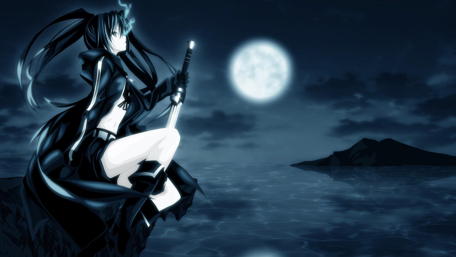 Mystical Warrior Under the Moonlight wallpaper