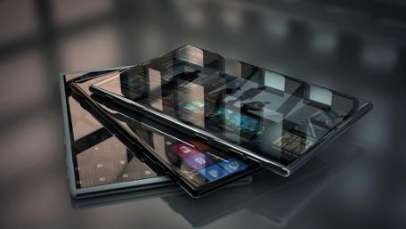 Futuristic Foldable Device Display wallpaper