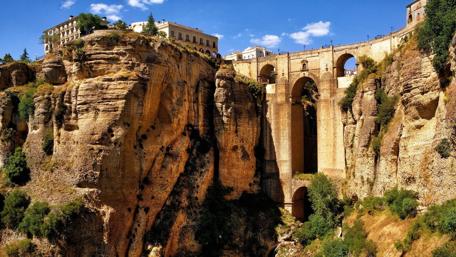 Majestic Puente Nuevo Bridge in Spain wallpaper