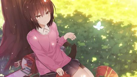Serene Moment in a Radiant Field wallpaper