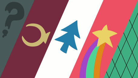 Gravity Falls Abstract Emblem Tribute wallpaper