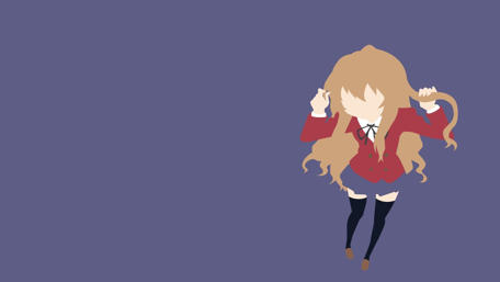Toradora's Taiga in Minimalist Style wallpaper