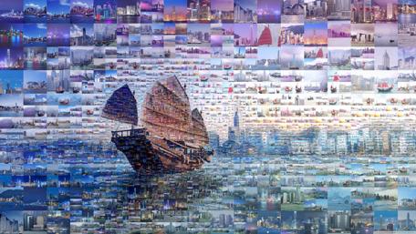 Mosaic of Dreams on Water wallpaper