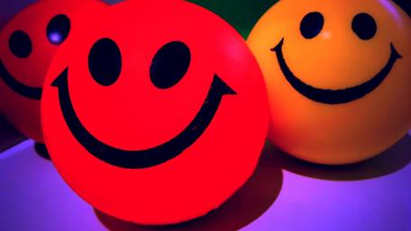 Smiley Faces in Vibrant Colors Wallpaper wallpaper