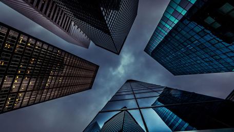Skyscrapers from below wallpaper