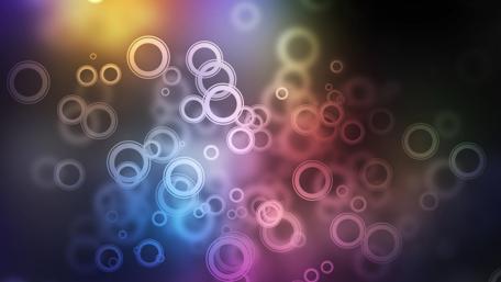 Colorful Bubbles in an Abstract World wallpaper