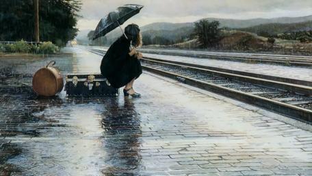 Waiting for Love in the Rain wallpaper