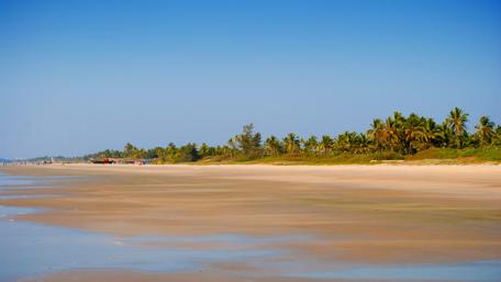 Tropical Beach Serenity Scene wallpaper