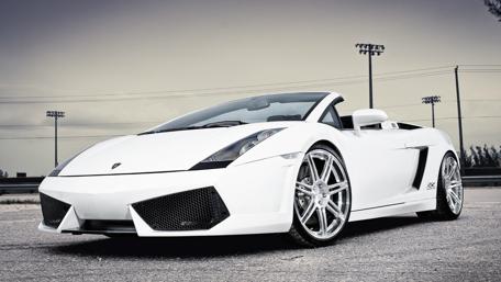 Dream Ride in White Elegance wallpaper