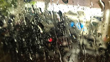 Raindrops on Glass Abstract Wallpaper wallpaper